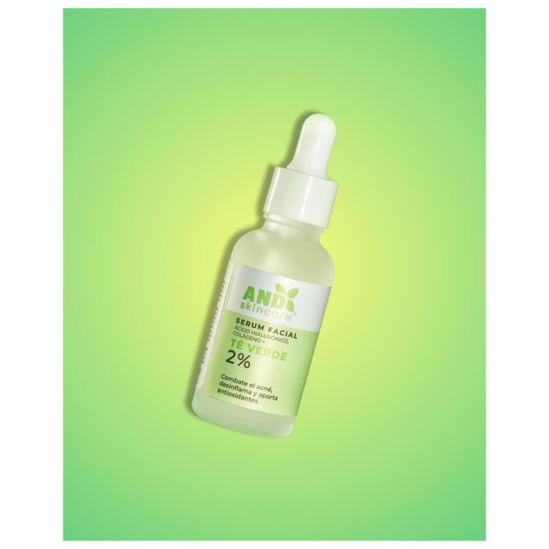 Serum ácido hialurónico, colágeno + Té verde