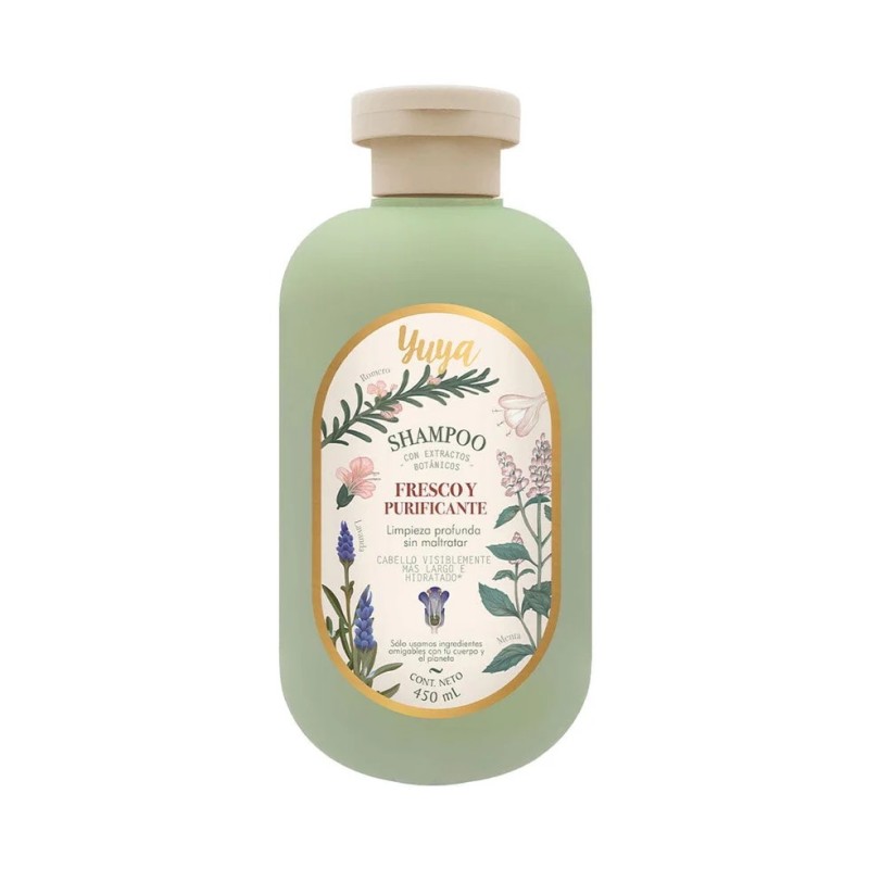 Shampoo Yuya Republic Cosmetics fresco Y purificante crecimiento menta 450 ml Shampoo Yuya Republic Cosmetics fresco Y purificante crecimiento menta 450 ml